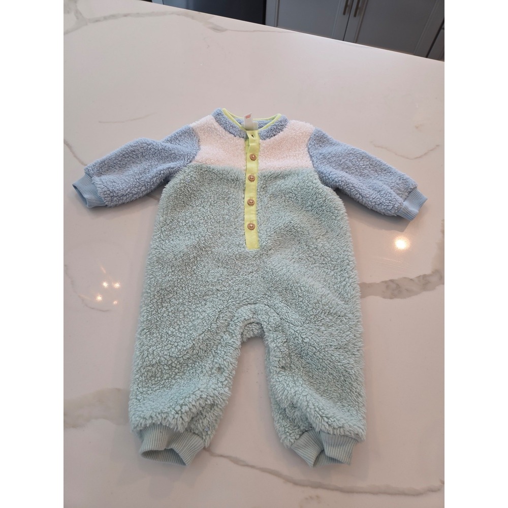 Cat and jack baby‎ boy fuzzy one piece 3-6 mos